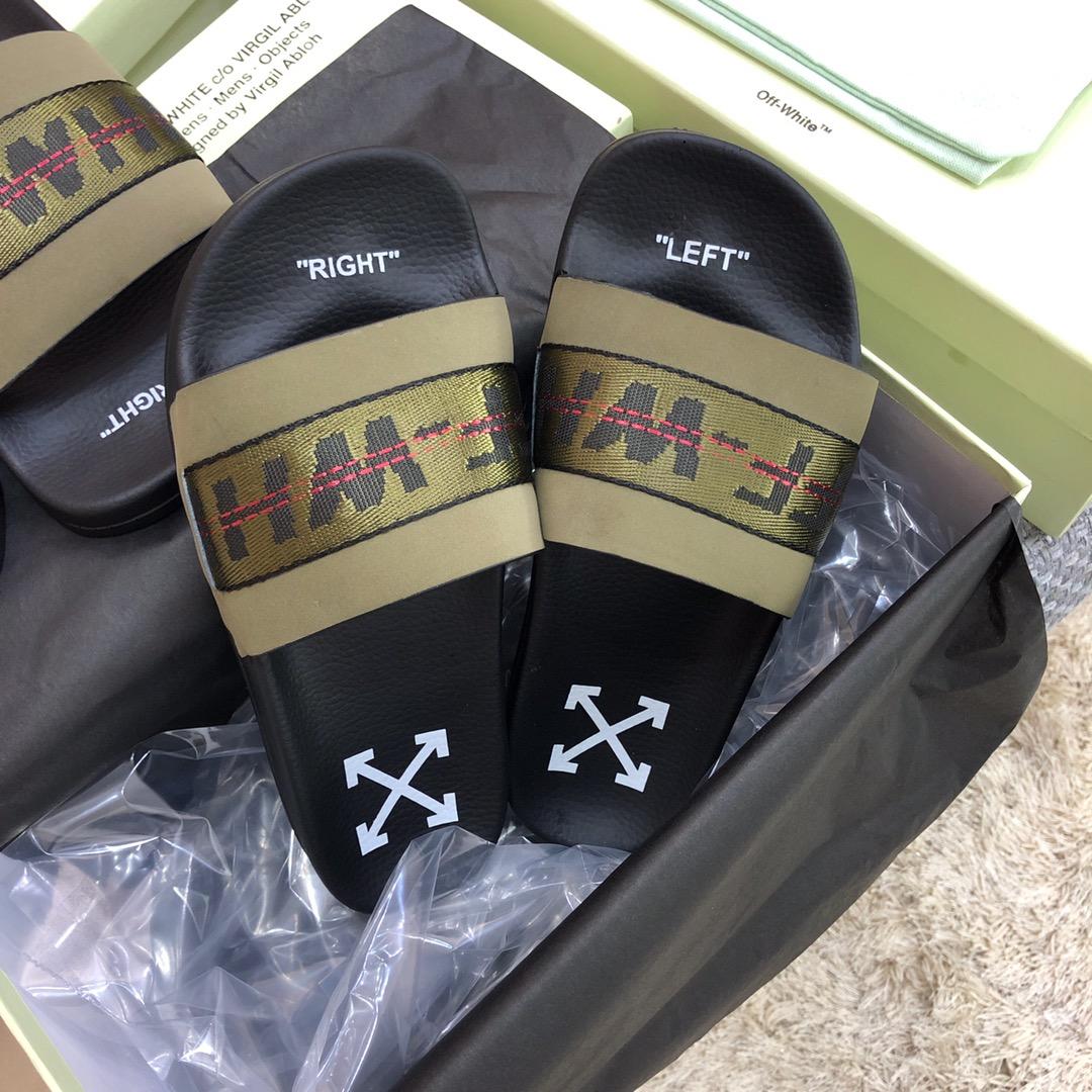 Off White Slides - FashionPlug