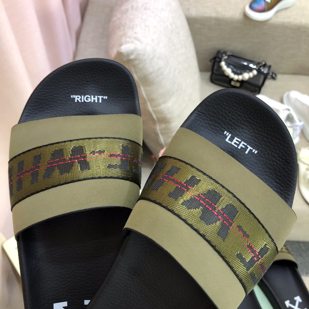Off White Slides - FashionPlug