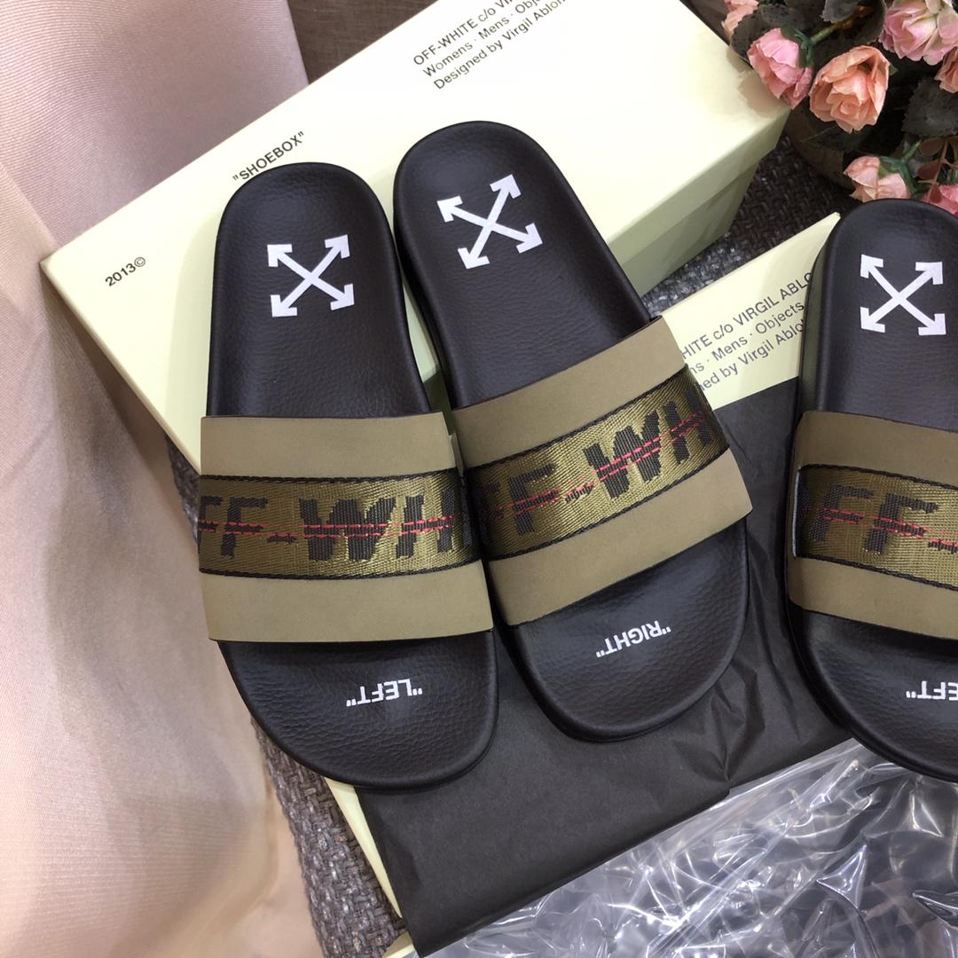 Off White Slides - FashionPlug