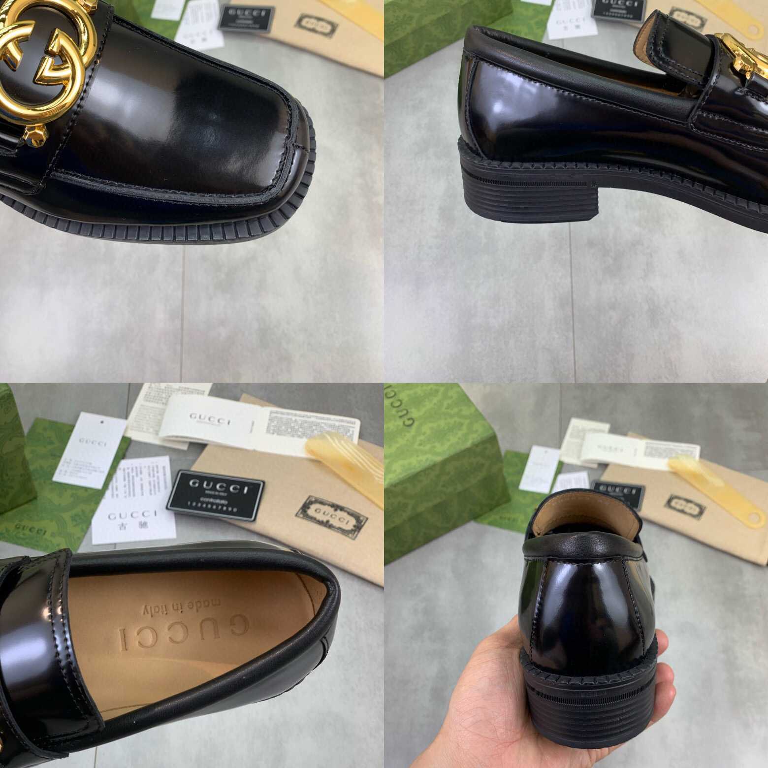 Gucci GG Leather Loafers(Upon Uk Size) - FashionPlug
