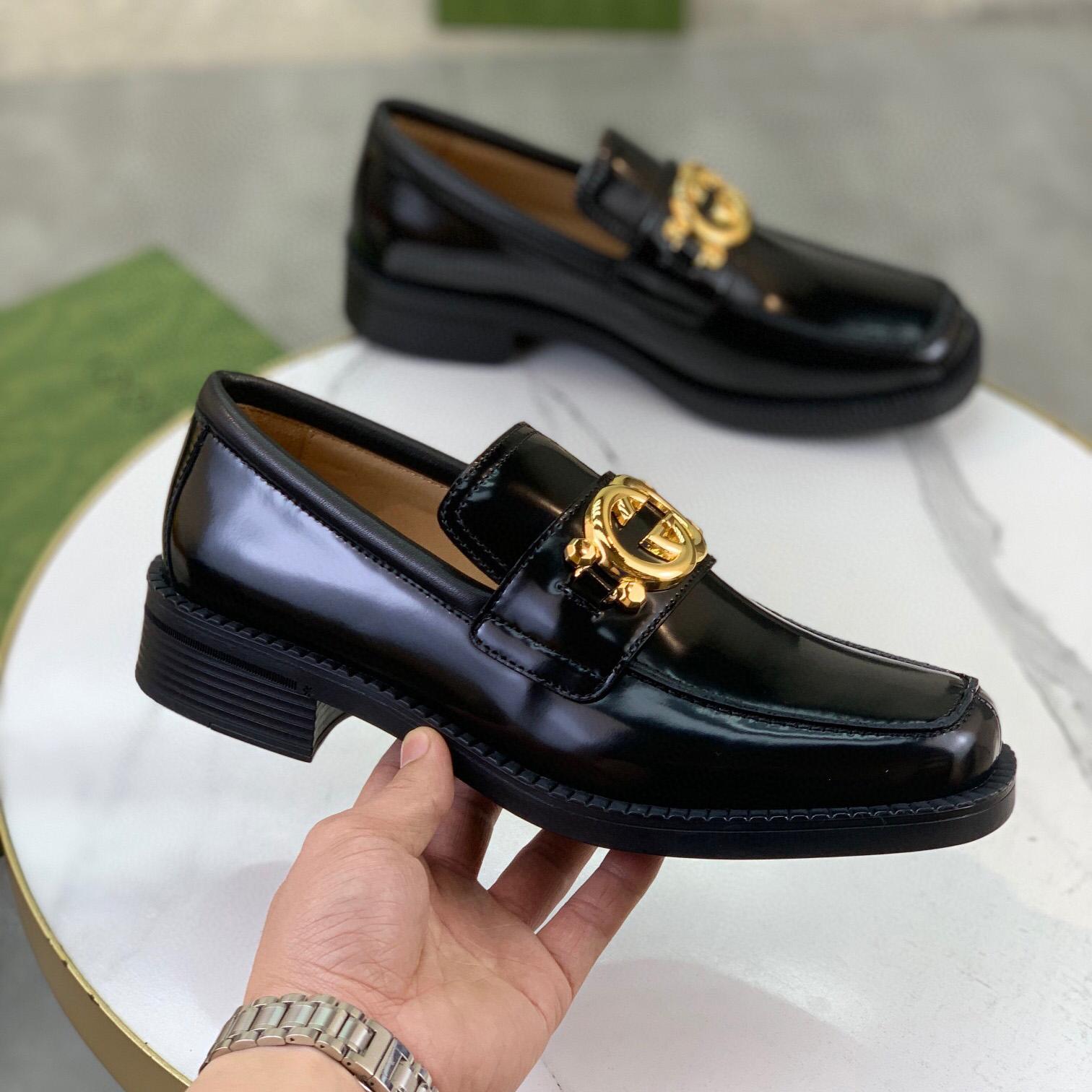 Gucci GG Leather Loafers(Upon Uk Size) - FashionPlug