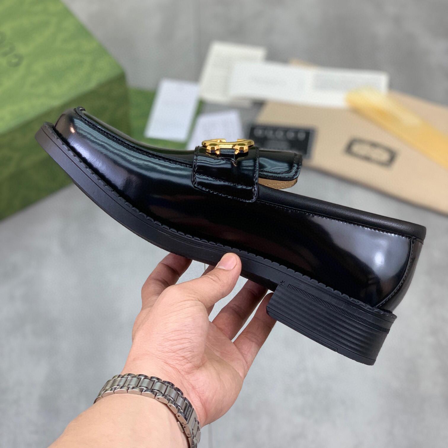 Gucci GG Leather Loafers(Upon Uk Size) - FashionPlug