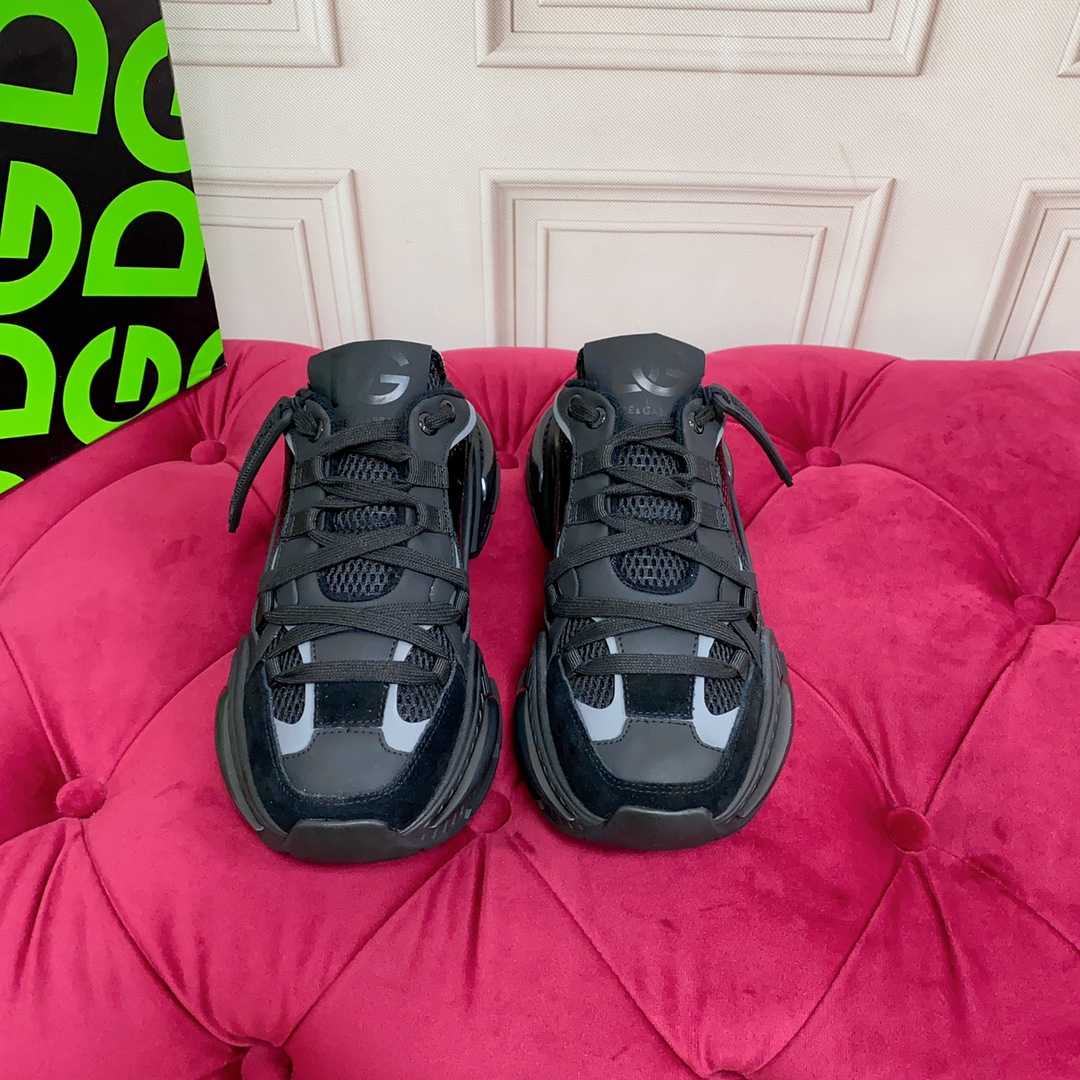 Dolce & Gabbana Mixed-material Airmaster Mule Sneakers - FashionPlug