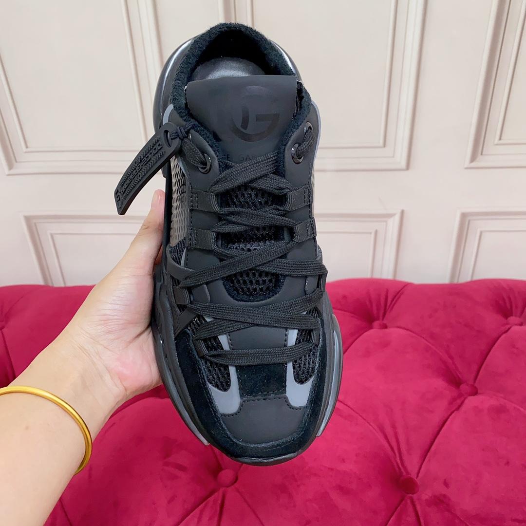 Dolce & Gabbana Mixed-material Airmaster Mule Sneakers - FashionPlug