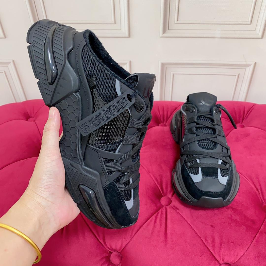 Dolce & Gabbana Mixed-material Airmaster Mule Sneakers - FashionPlug