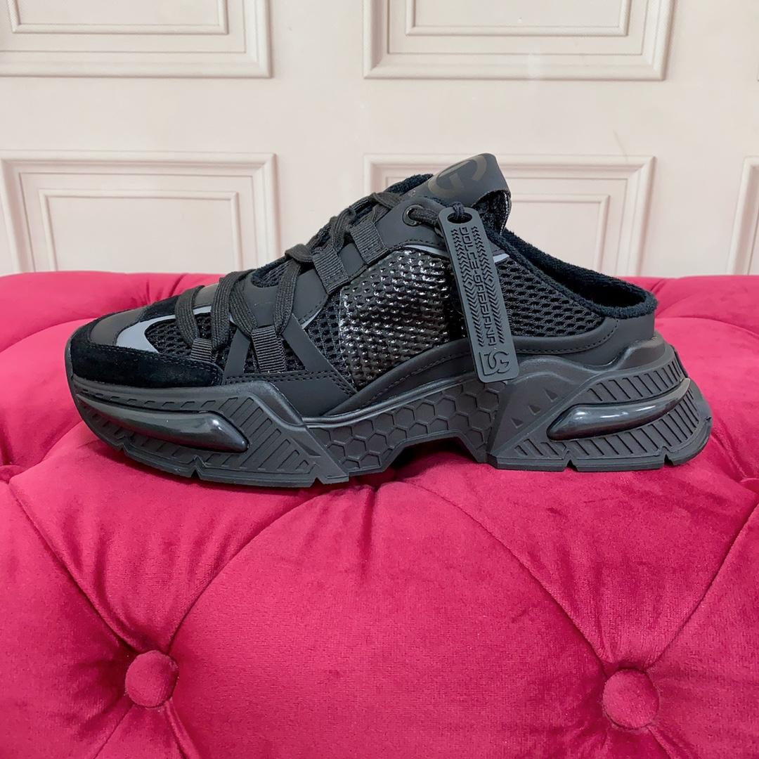 Dolce & Gabbana Mixed-material Airmaster Mule Sneakers - FashionPlug