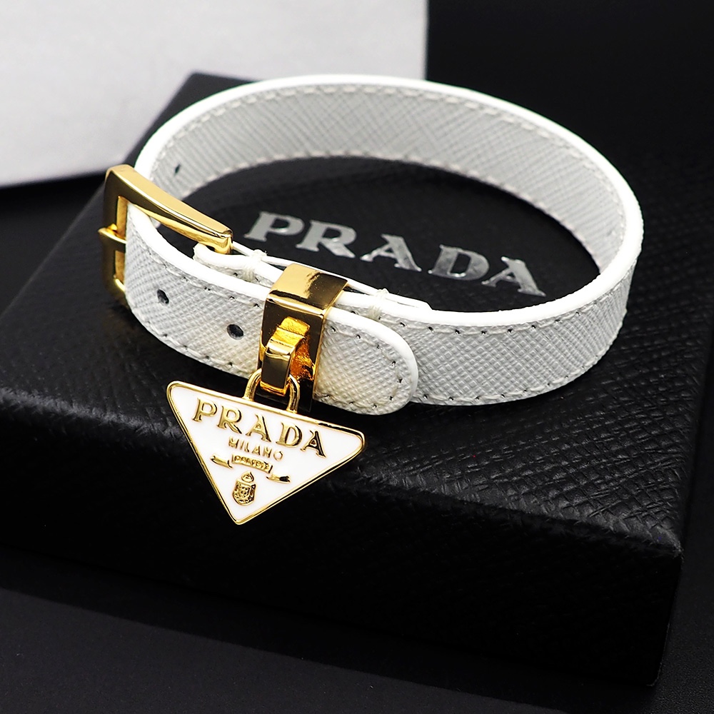 Prada Saffiano Leather Bracelet - FashionPlug