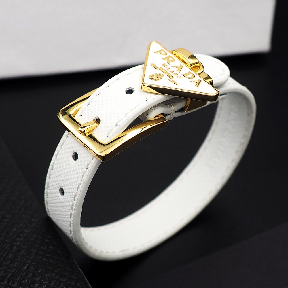 Prada Saffiano Leather Bracelet - FashionPlug
