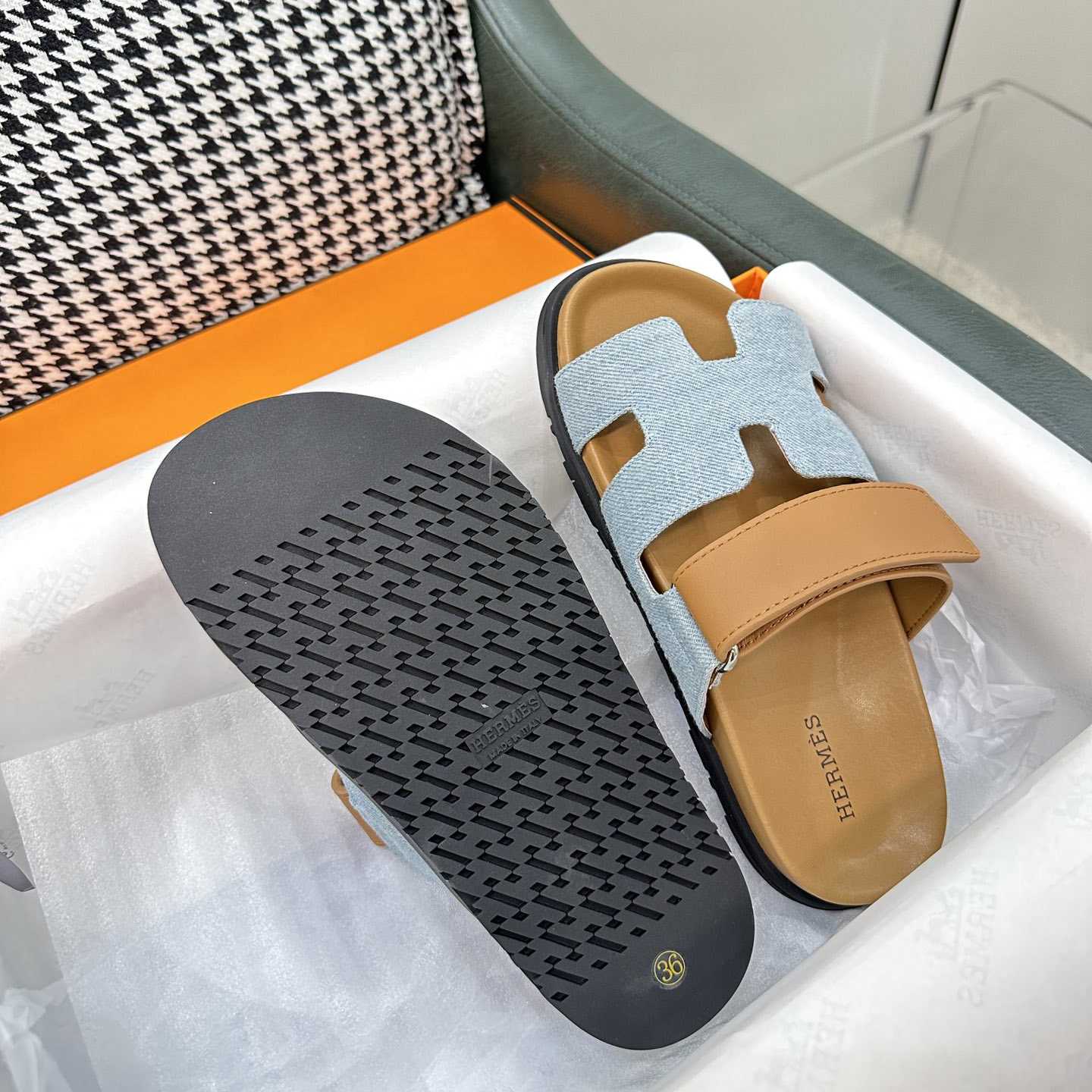 Hermes Women's Chypre Sandal  - FashionPlug