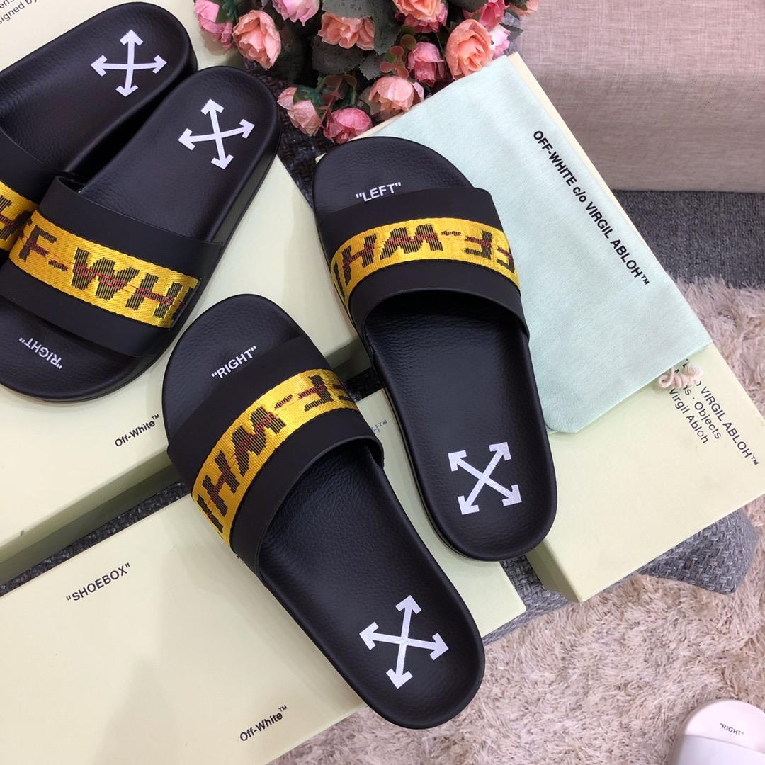 Off White Slides - FashionPlug
