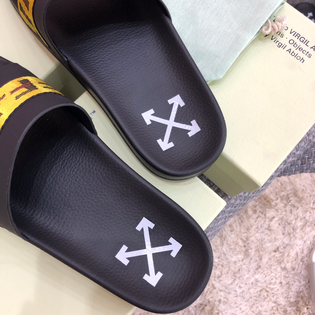 Off White Slides - FashionPlug