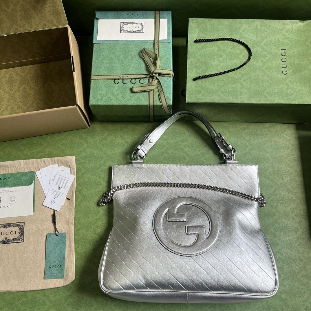 Gucci Blondie Medium Tote Bag (34.5x 41x 8cm) - FashionPlug