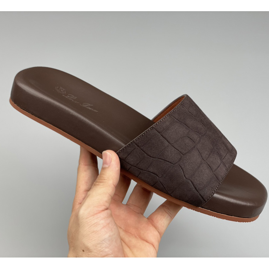 Loro Piana Slide Sandal  - FashionPlug