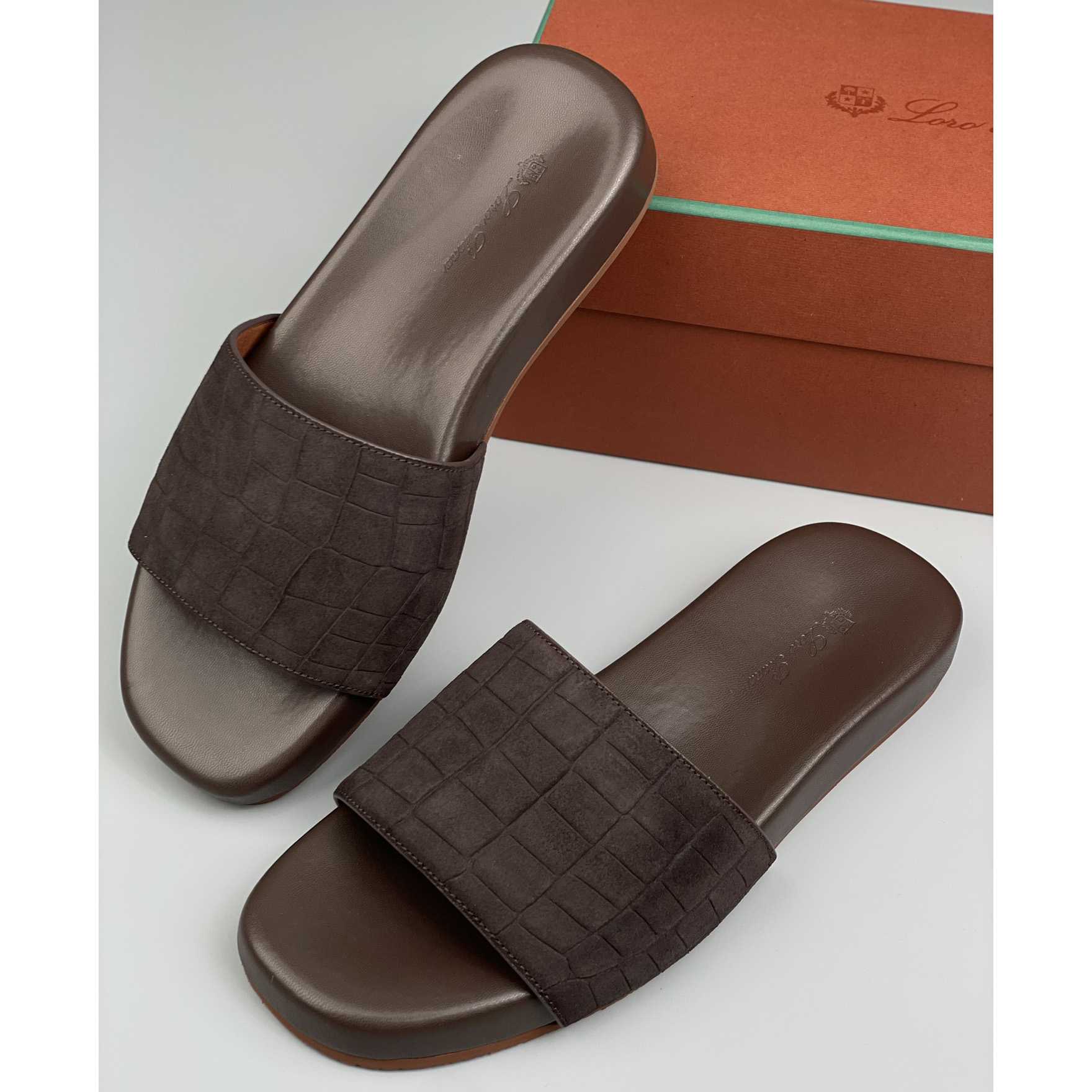 Loro Piana Slide Sandal  - FashionPlug