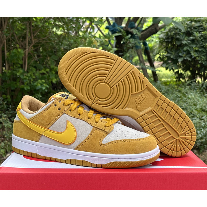 Nike Dunk Low WMNS “Gold Suede” Sneaker       DV7411-200 - FashionPlug