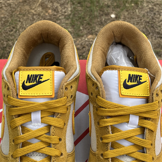Nike Dunk Low WMNS “Gold Suede” Sneaker       DV7411-200 - FashionPlug