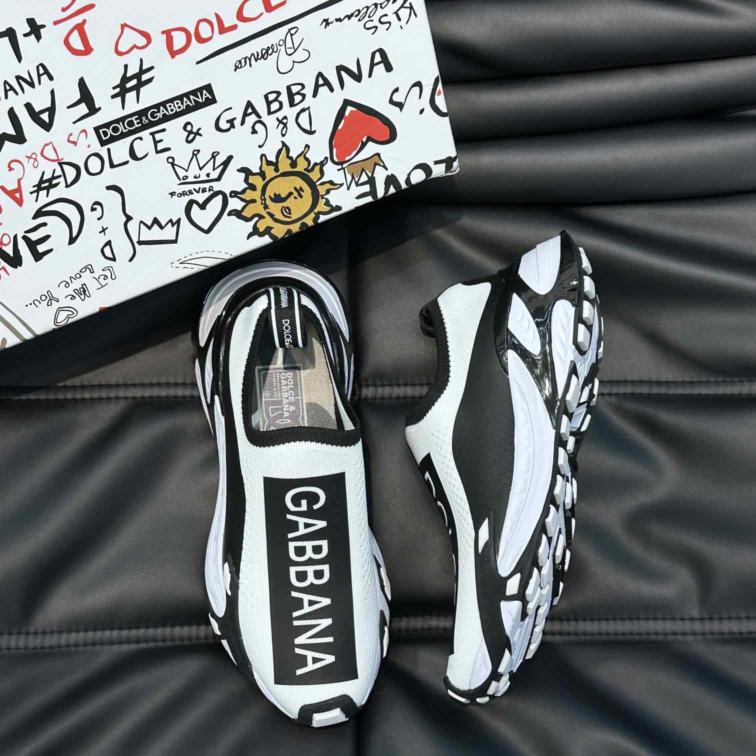 Dolce & Gabbana Stretch Mesh Fast Sneakers - FashionPlug