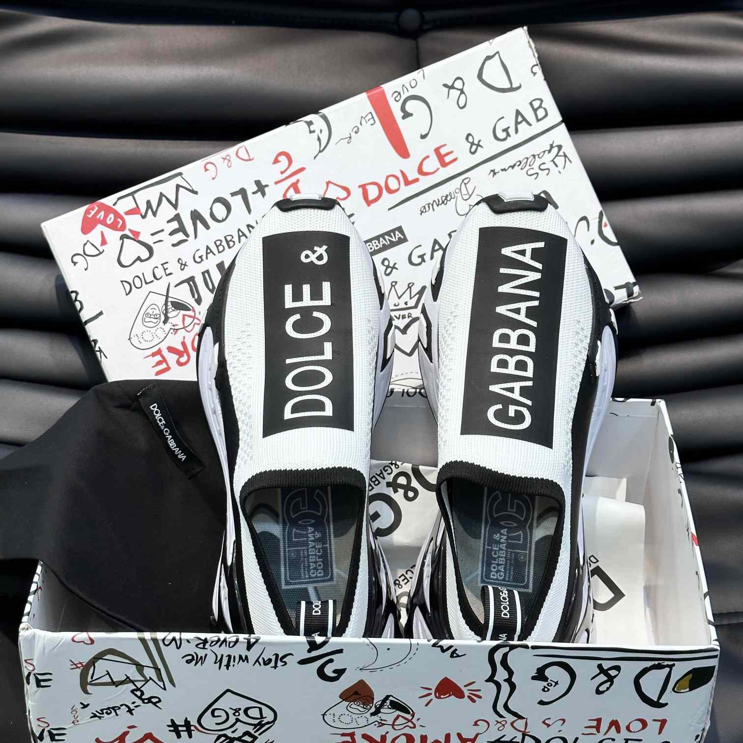 Dolce & Gabbana Stretch Mesh Fast Sneakers - FashionPlug