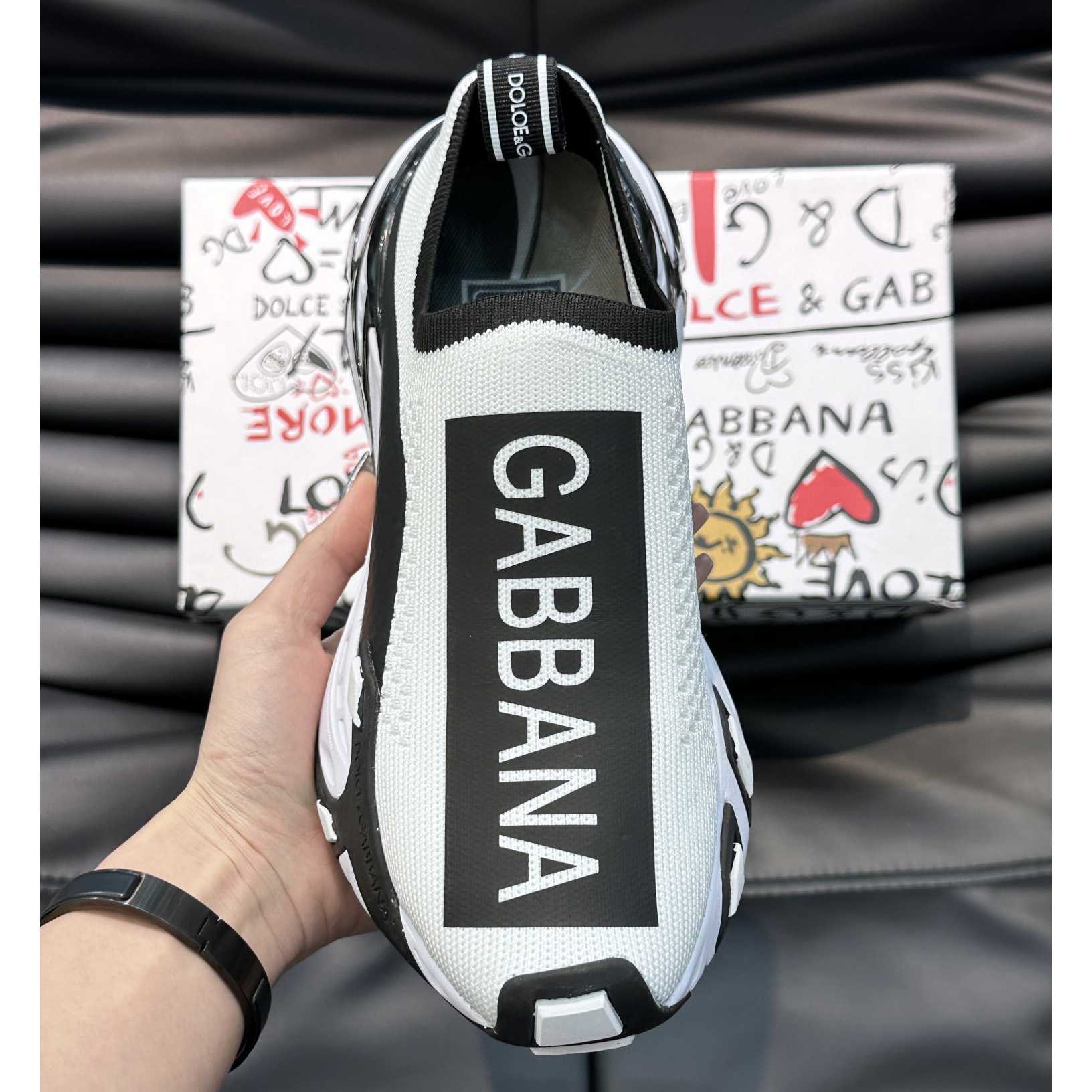 Dolce & Gabbana Stretch Mesh Fast Sneakers - FashionPlug