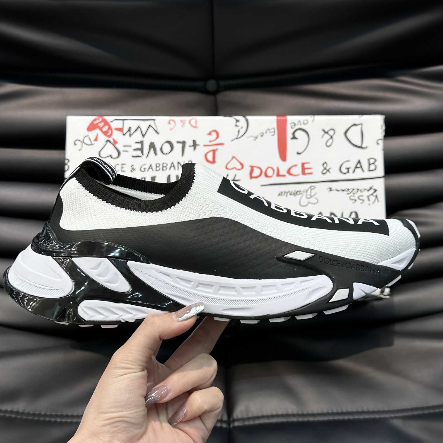 Dolce & Gabbana Stretch Mesh Fast Sneakers - FashionPlug