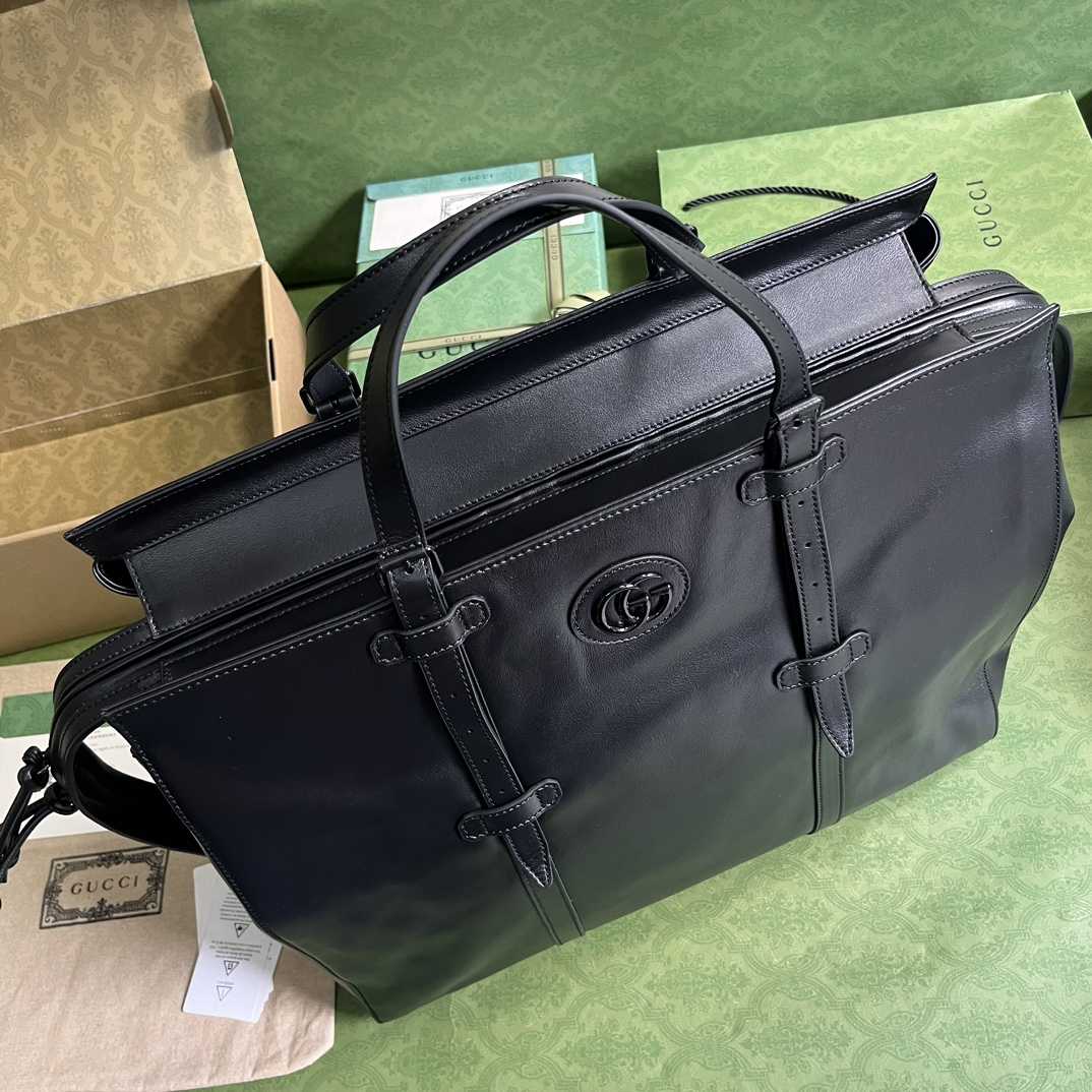 Gucci Large Tote Bag With Tonal Double G (47-36-24cm) - FashionPlug