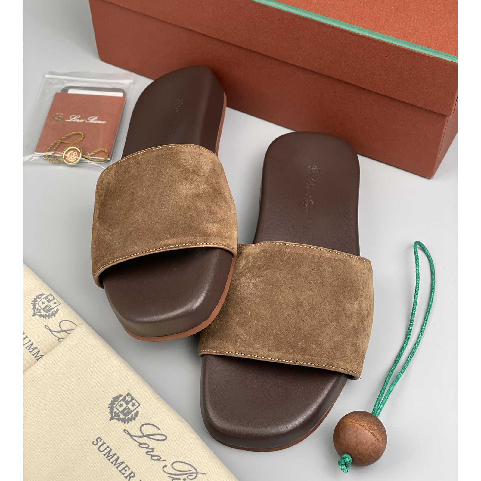 Loro Piana Slide Sandal  - FashionPlug