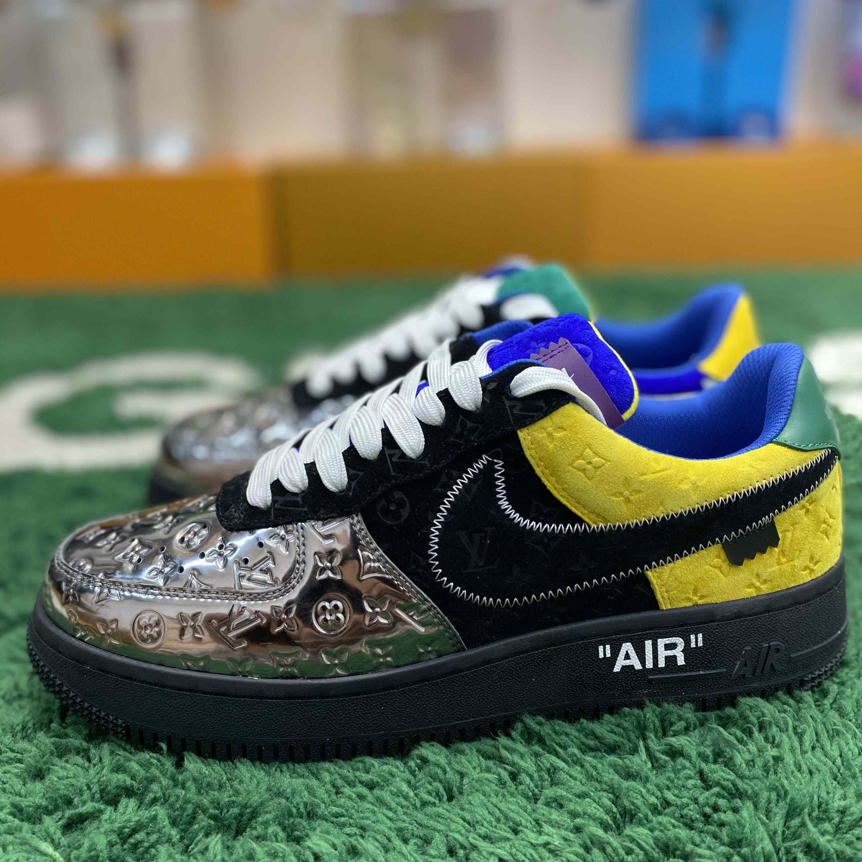 Off-White x Louis Vuitton X Nike Air Force 1 Sneaker - FashionPlug