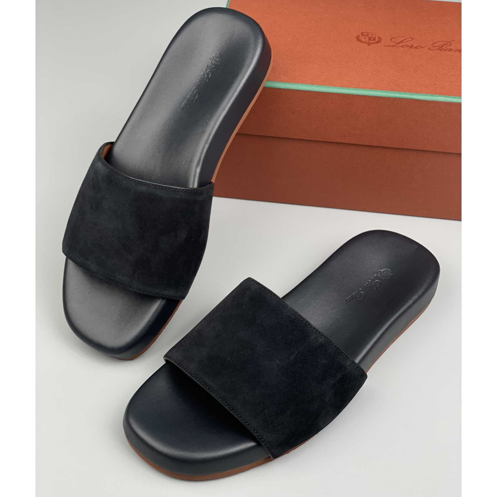 Loro Piana Slide Sandal  - FashionPlug
