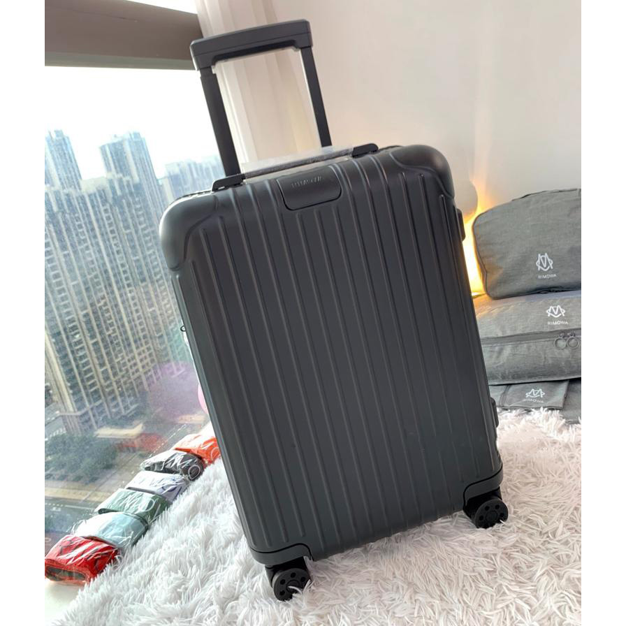 Rimowa Luggage Matt Black 20 - FashionPlug