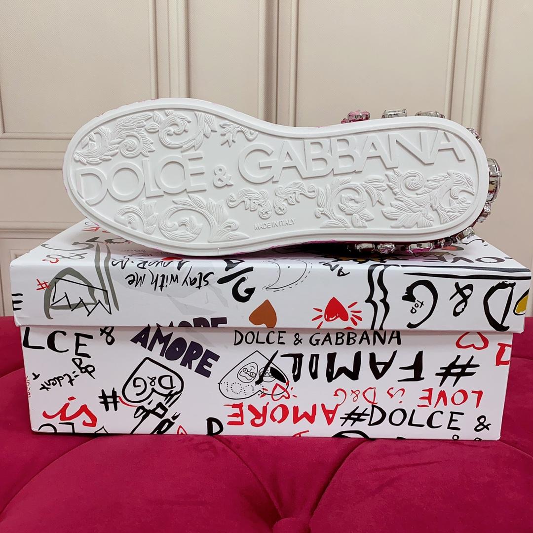 Dolce & Gabbana Calfskin Portofino Sneakers - FashionPlug
