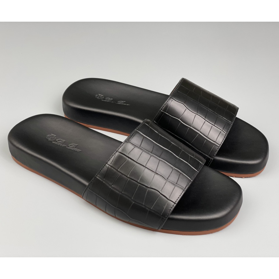 Loro Piana Slide Sandal  - FashionPlug