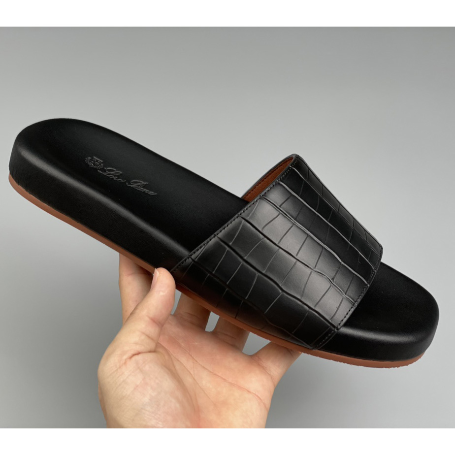 Loro Piana Slide Sandal  - FashionPlug