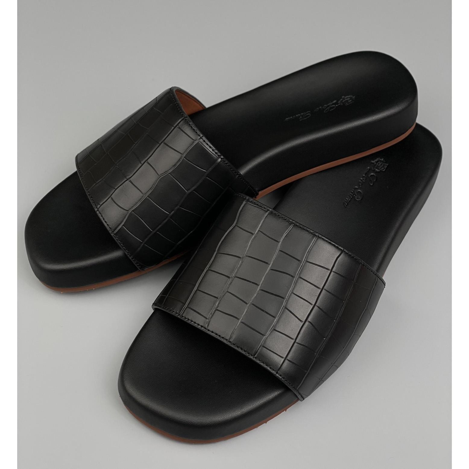 Loro Piana Slide Sandal  - FashionPlug