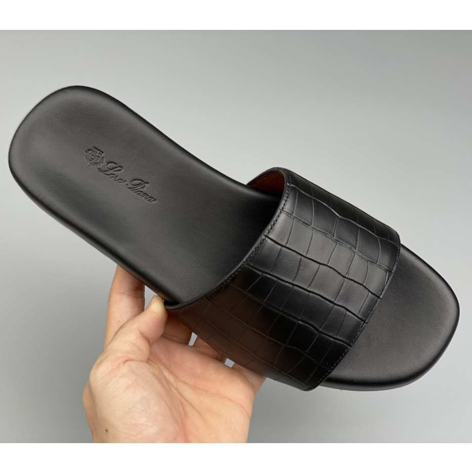 Loro Piana Slide Sandal  - FashionPlug