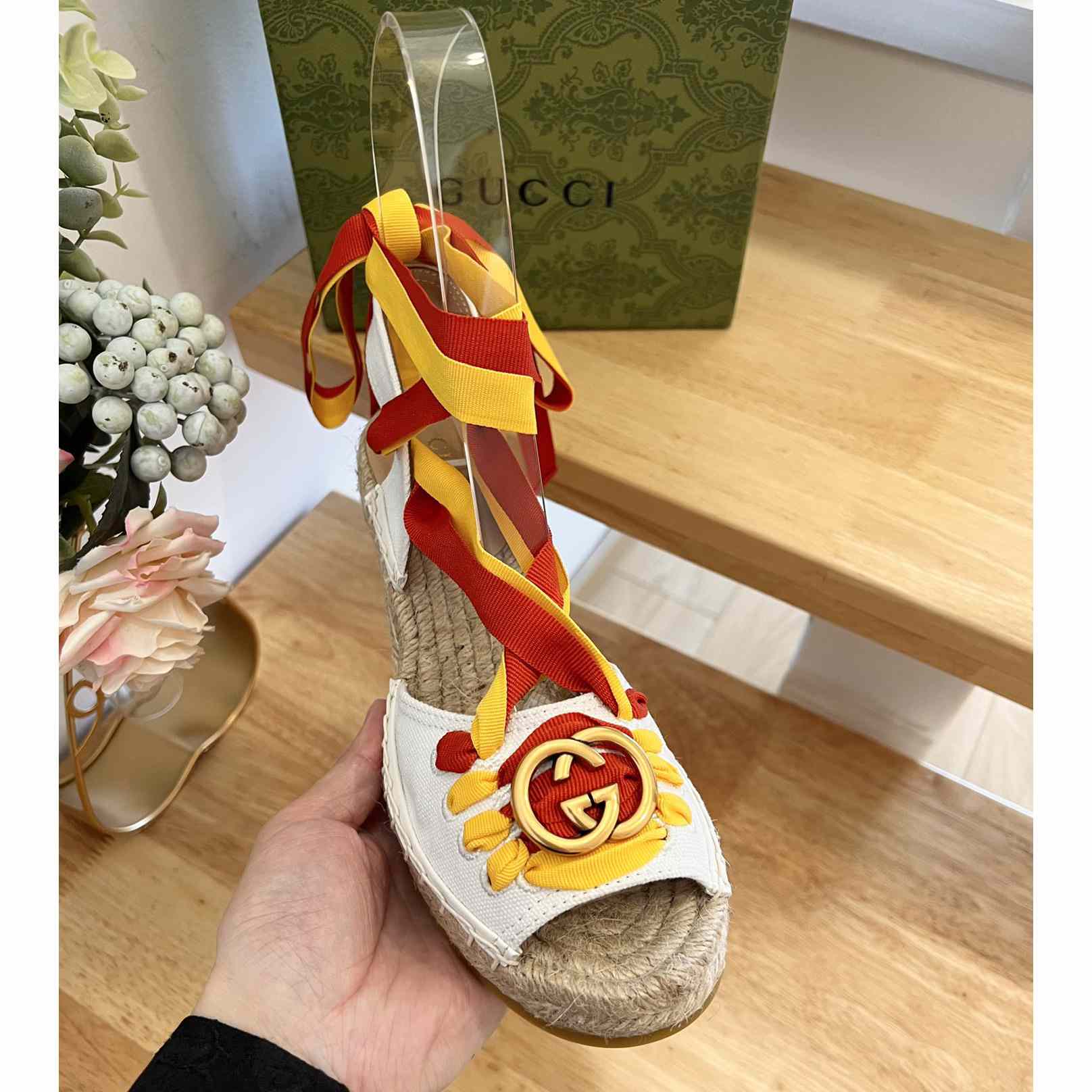 Gucci Women's Espadrille Sandal - FashionPlug