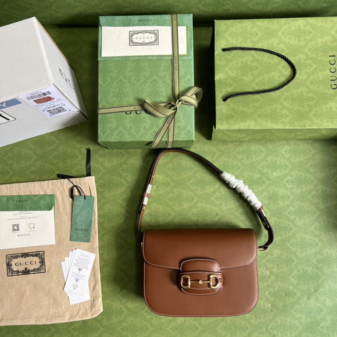 Gucci Horsebit 1955 Shoulder Bag(25-18-8cm)    - FashionPlug