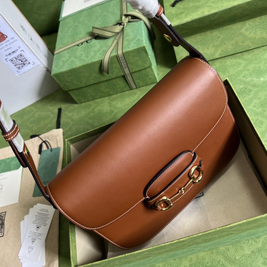 Gucci Horsebit 1955 Shoulder Bag(25-18-8cm)    - FashionPlug