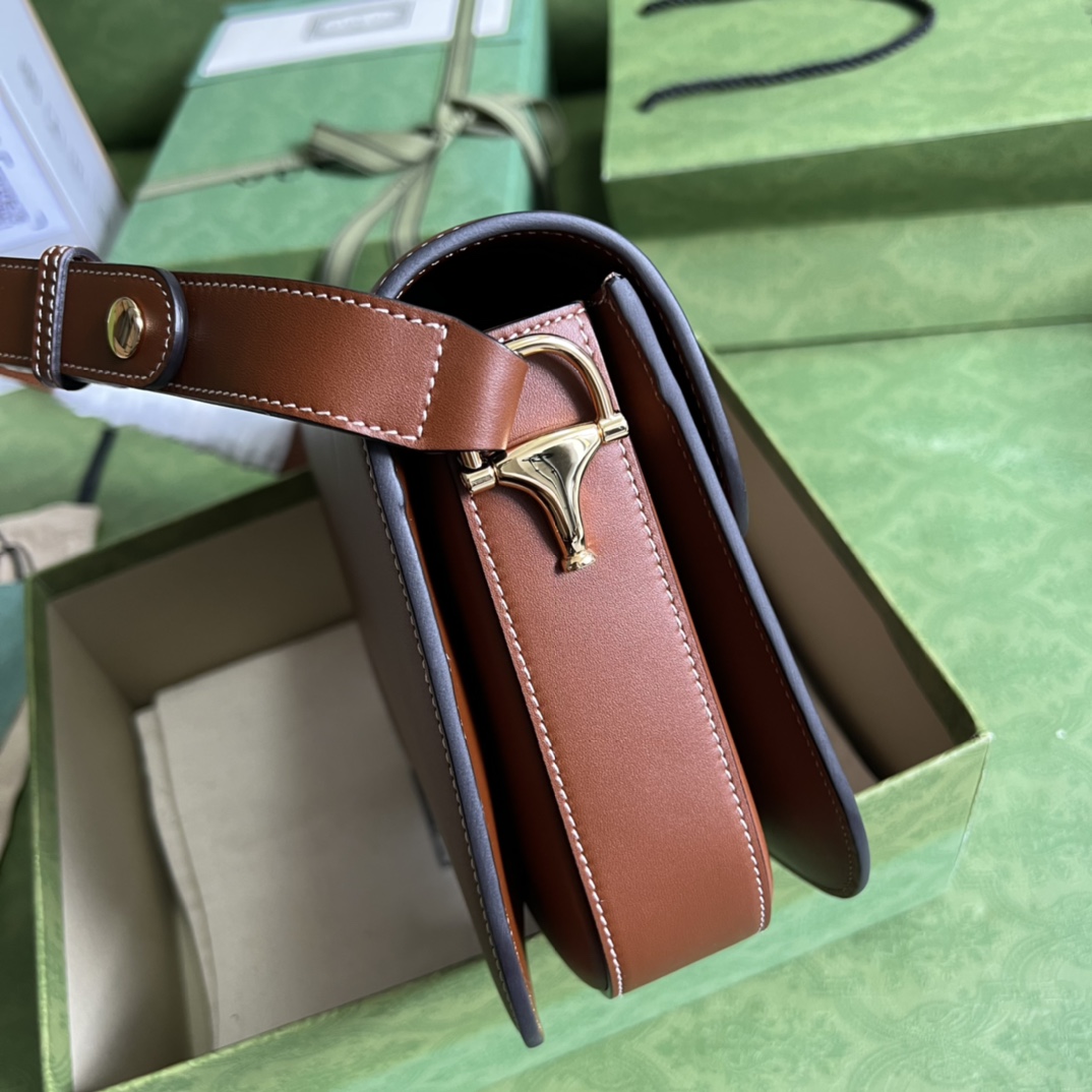 Gucci Horsebit 1955 Shoulder Bag(25-18-8cm)    - FashionPlug