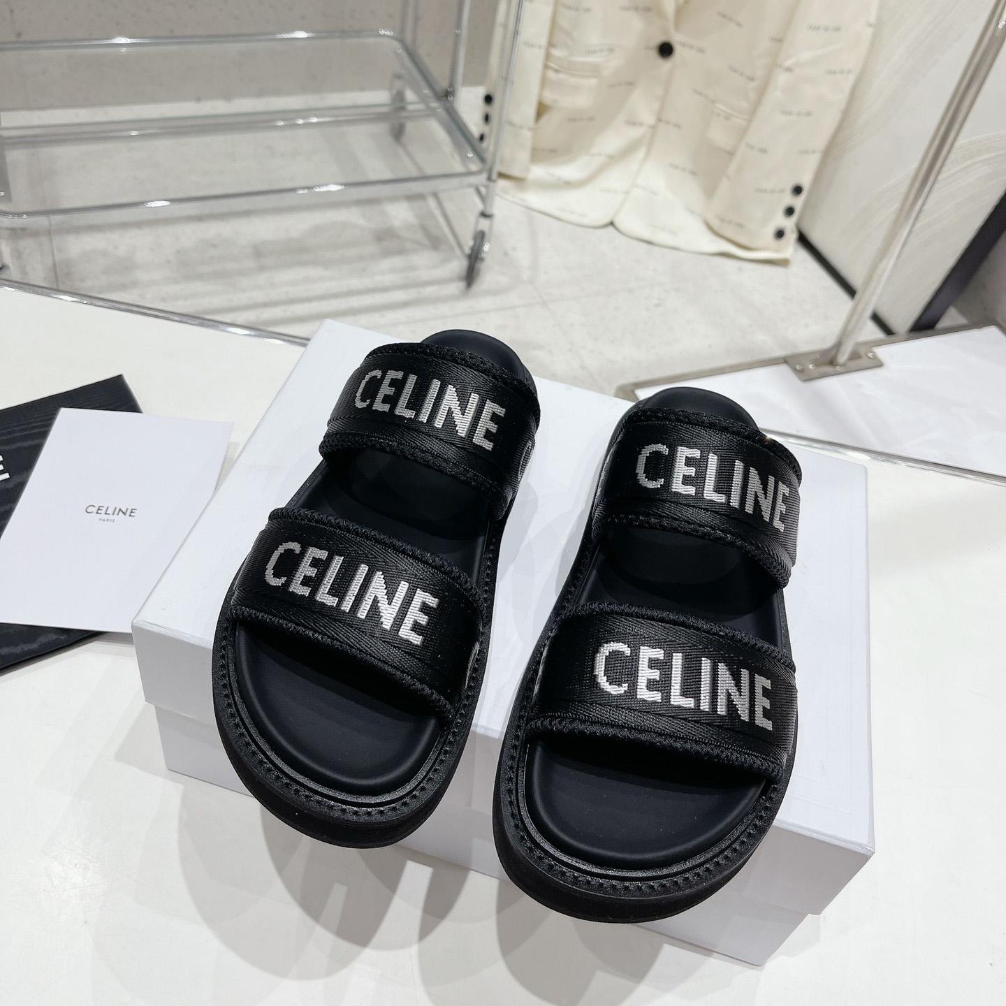 Celine Leo Scratch Sandal In Calfskin - FashionPlug