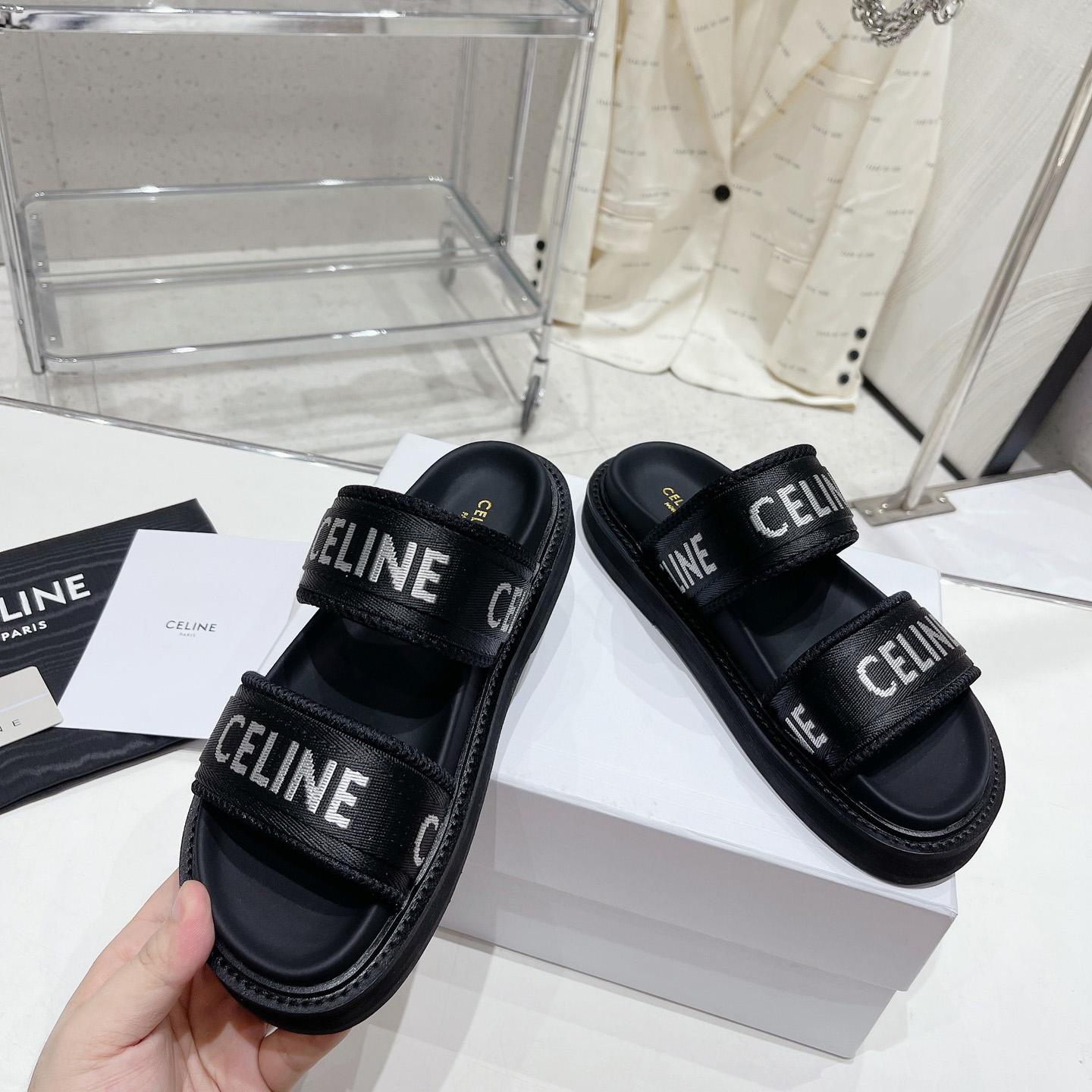 Celine Leo Scratch Sandal In Calfskin - FashionPlug