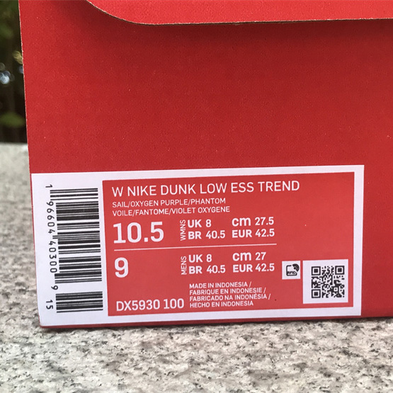 Nike Dunk Low WMNS “Oxygen Purple Sneakers          DX5930-100  - FashionPlug