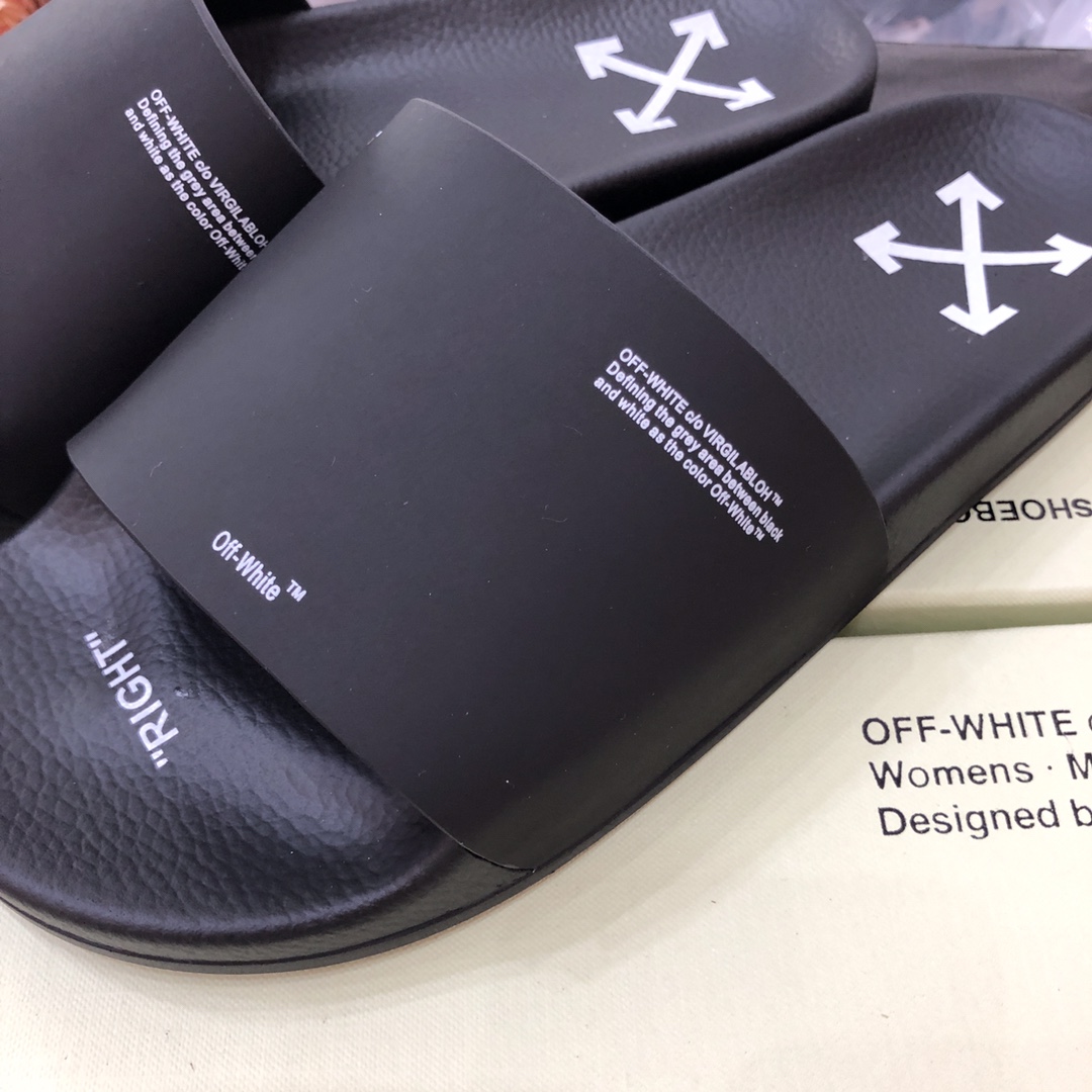 Off White C/O Virgil Abloh Slides - FashionPlug