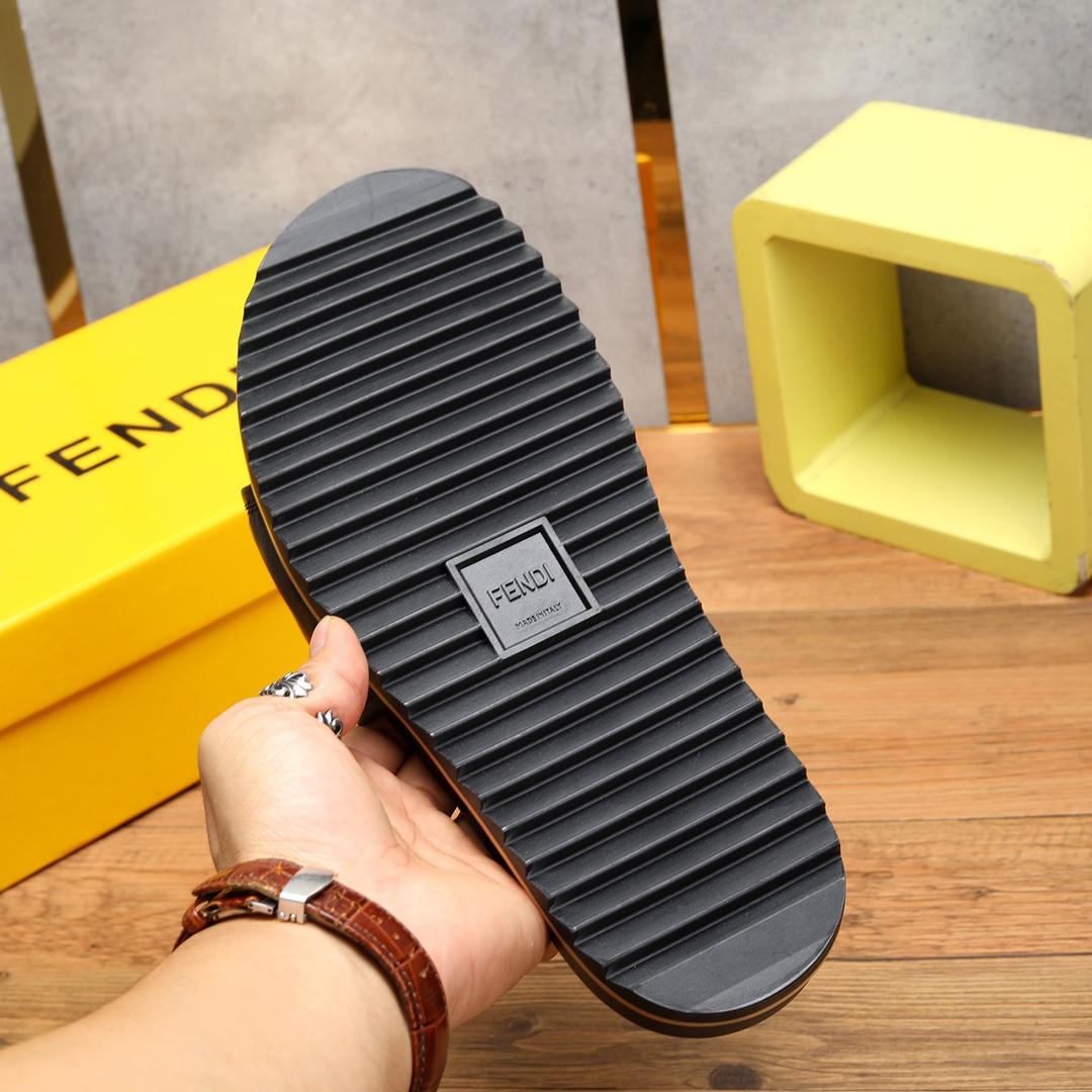 Fendi Black Slides - FashionPlug