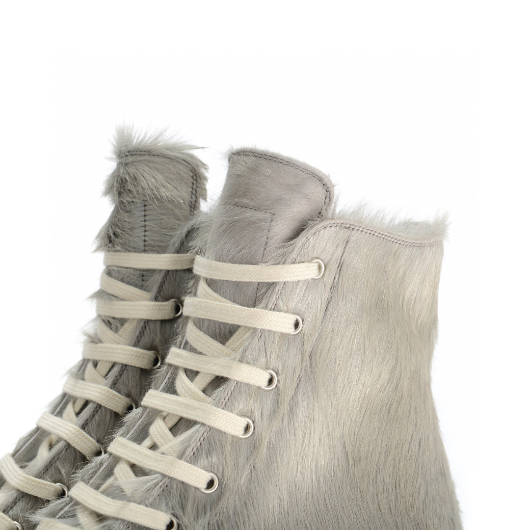 Rick Owens High-top Lace-up Sneakers - FashionPlug