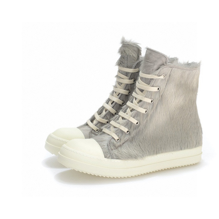 Rick Owens High-top Lace-up Sneakers - FashionPlug