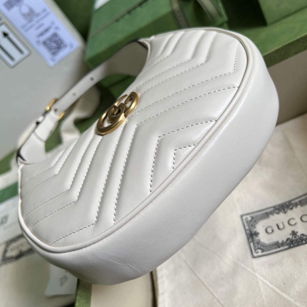 Gucci GG Marmont Half-Moon-Shaped Mini Bag(21.5-11-5cm) - FashionPlug