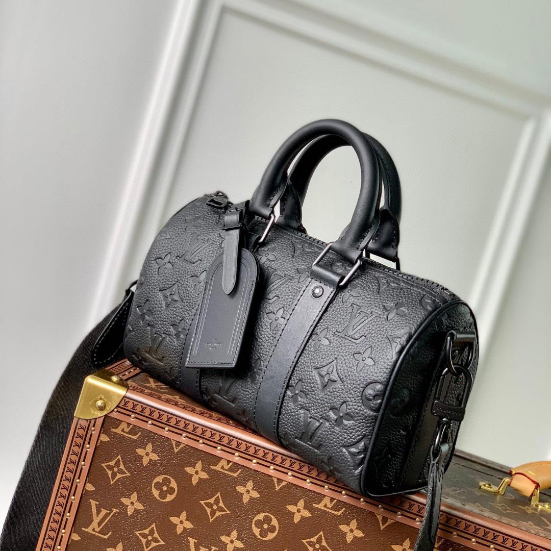 Louis Vuitton CKeepall Bandoulière 25 Taurillon Monogram (25x15x11CM)   M20900 - FashionPlug