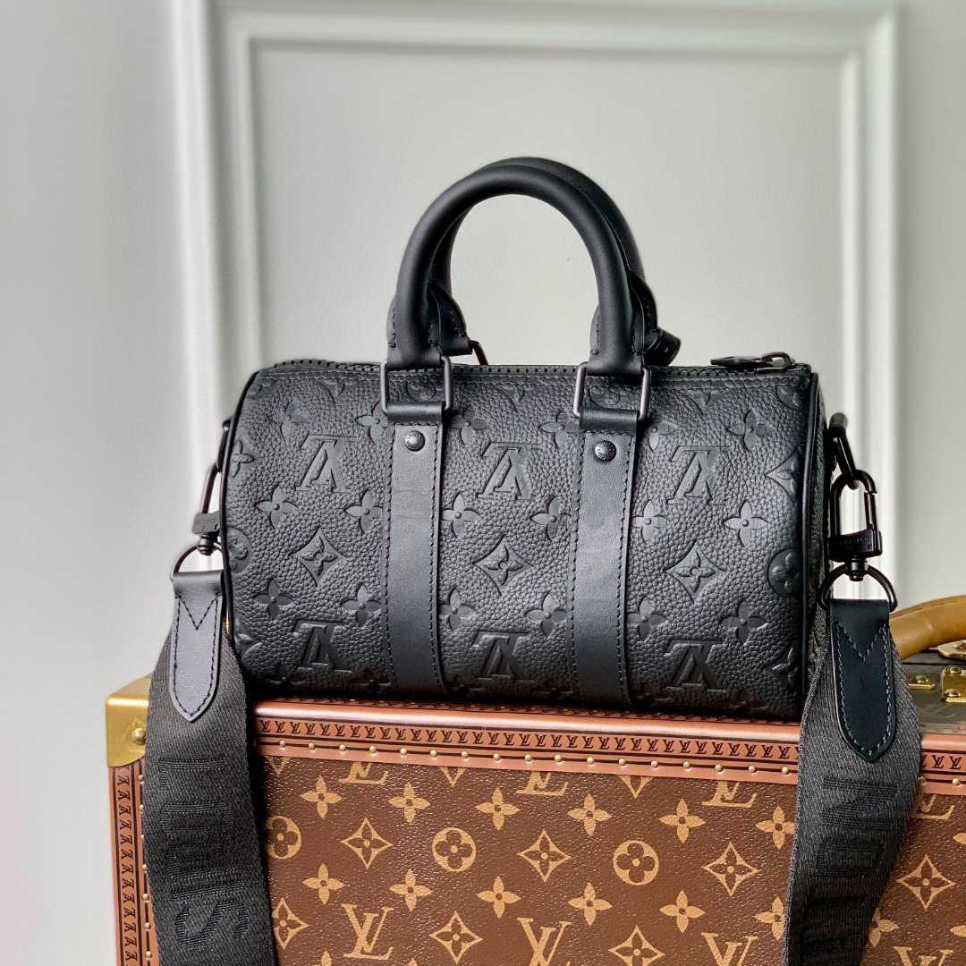 Louis Vuitton CKeepall Bandoulière 25 Taurillon Monogram (25x15x11CM)   M20900 - FashionPlug