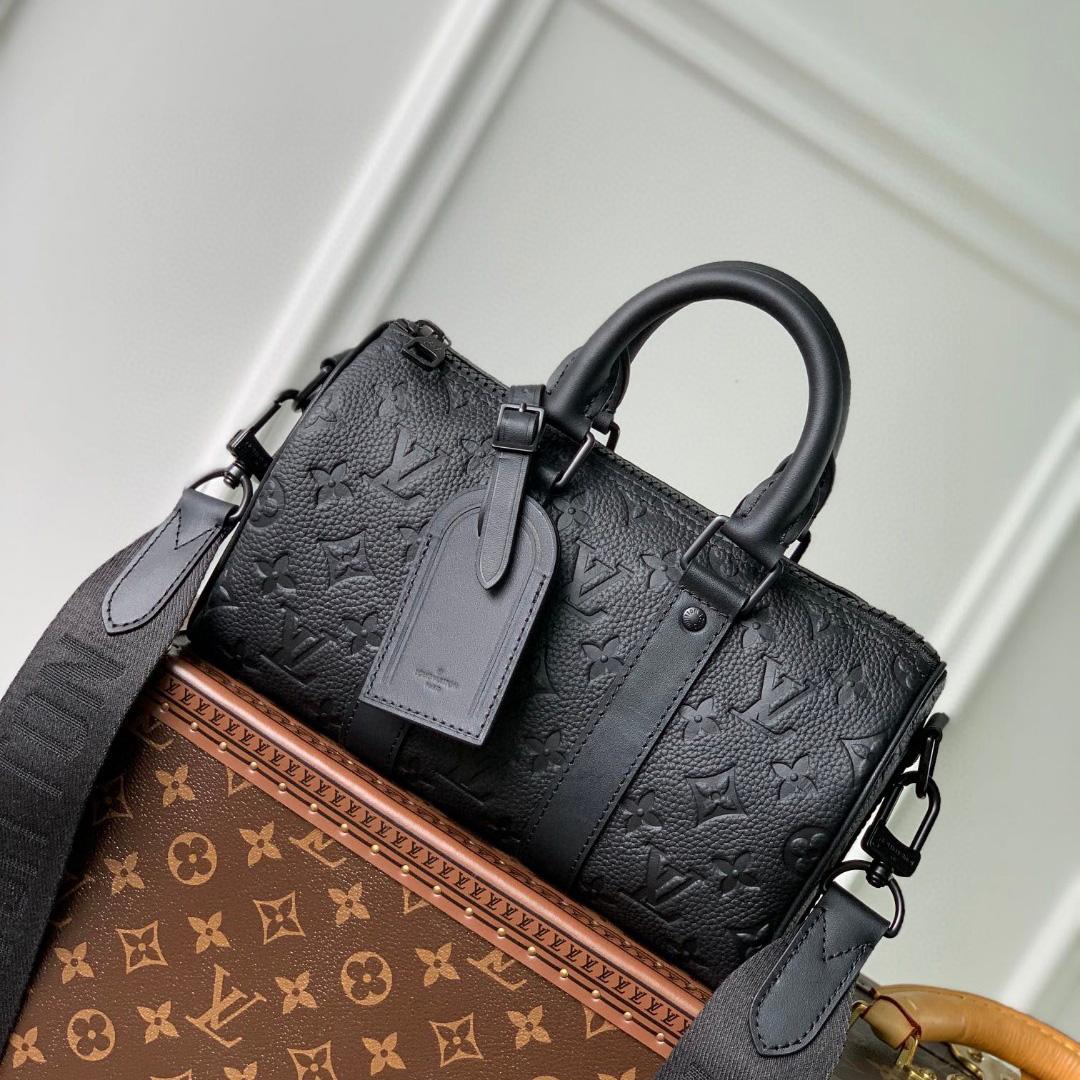 Louis Vuitton CKeepall Bandoulière 25 Taurillon Monogram (25x15x11CM)   M20900 - FashionPlug