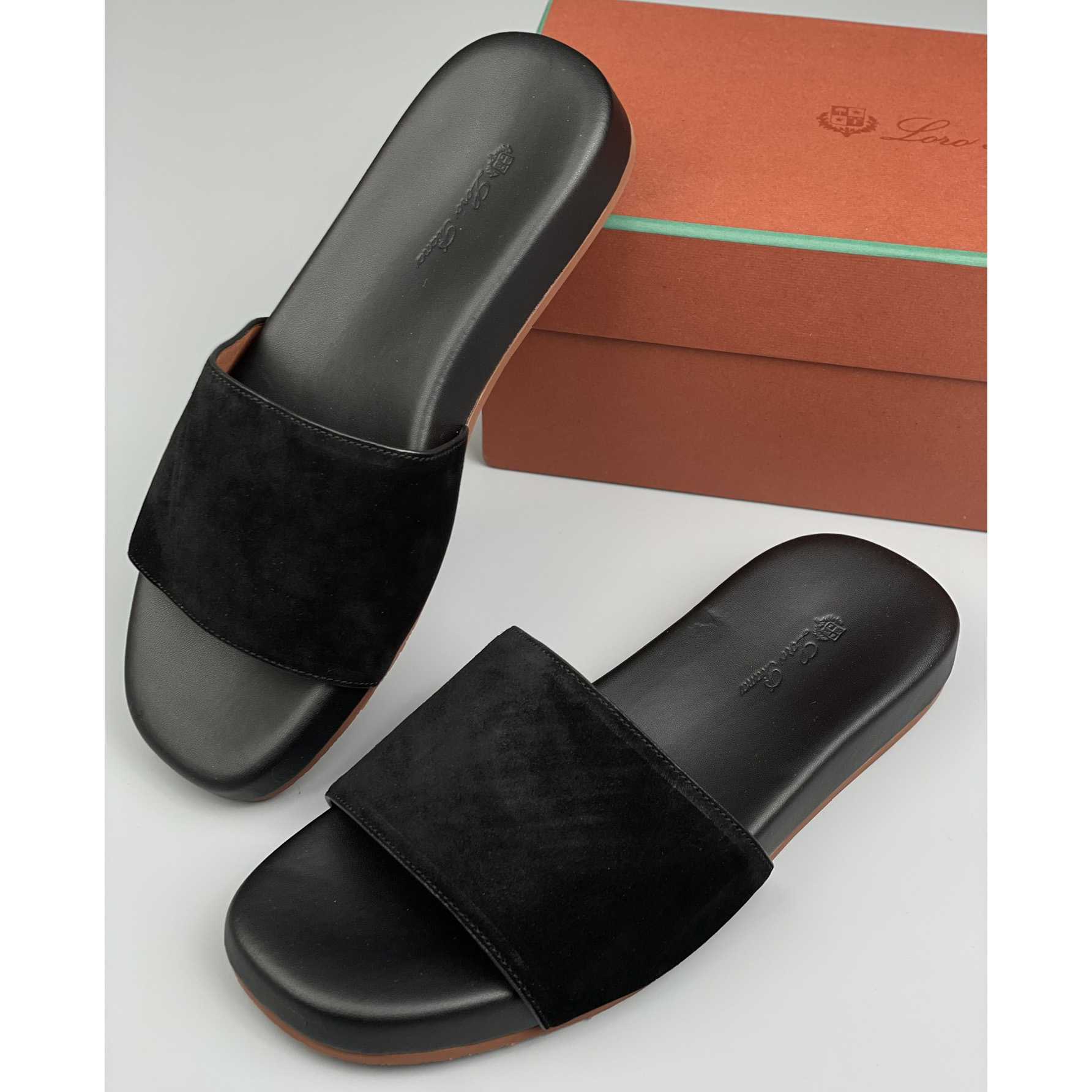 Loro Piana Slide Sandal  - FashionPlug